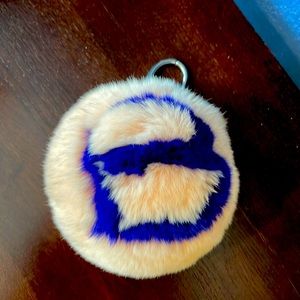 Rebecca Minkoff Pink "B" bag charm or purse pouf